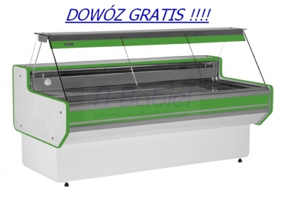 Lada chłodnicza z szybą prostą dł. 152 cm L-A